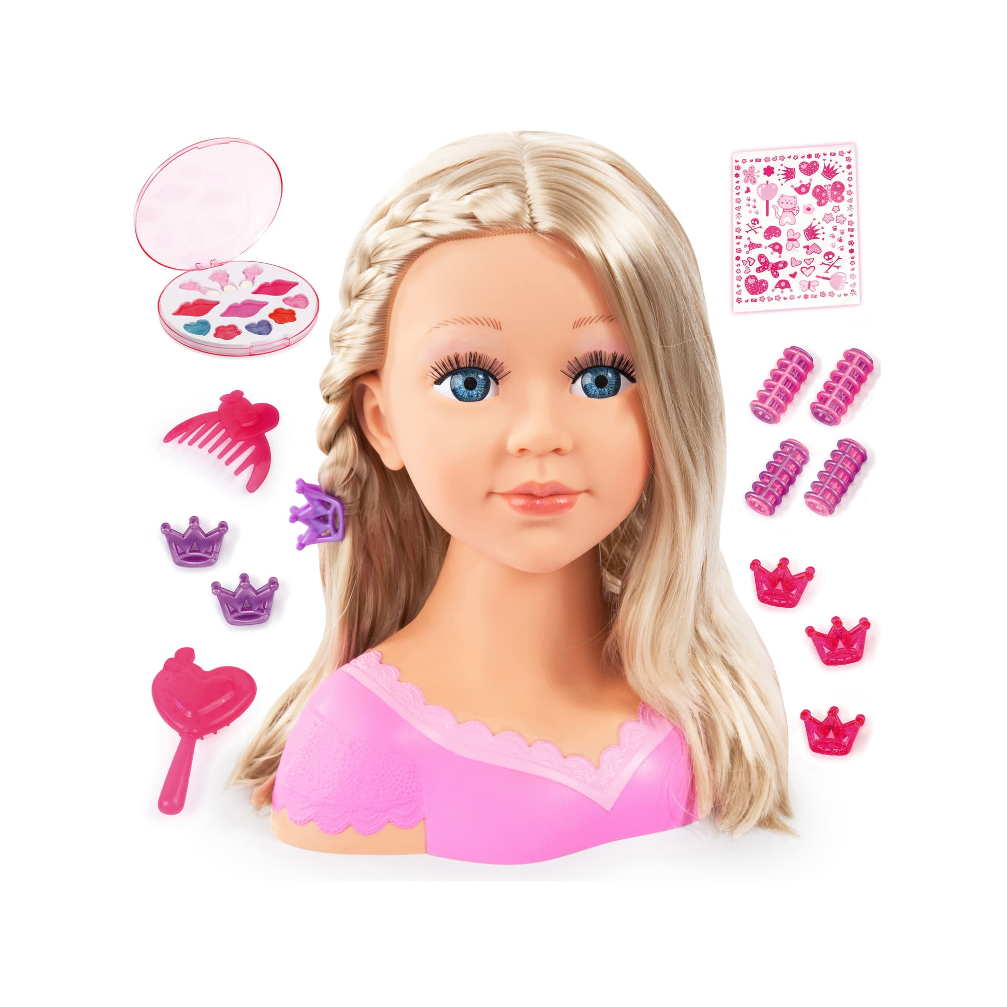 Bayer Design Charlene Super Model Blond Haired Styling Head with Makeup